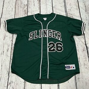 Vintage Slinger #26 Stitched Softball Baseball Majestic Sports Jersey